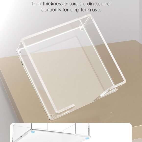 Acrylic Cocktail Napkin Holder for Table, Clear Guest Towel Holder, Beverage Buf - Picture 6 of 9